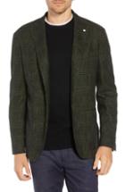 Men's L.b.m 1911 Classic Fit Plaid Cotton Blend Sport Coat Us / 48 Eu R - Green