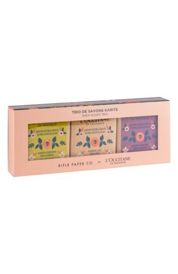 L'occitane Rife Paper Co. Shea Soap Trio