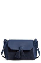 Longchamp Small Penelope Leather Crossbody Bag - Blue