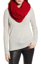 Women's Nirvanna Designs Double Wide Merino Infinity Scarf, Size - Red