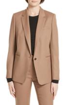 Women's Boss Janufa Stretch Wool Suit Jacket - Beige