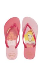 Women's Havaiana Slim - Disney Princess Flip Flop /36 Br - Pink