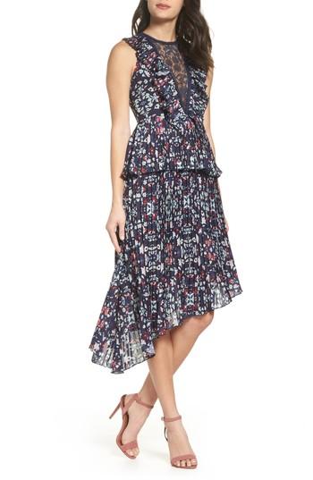 Women's Foxiedox Miranda Pleat Ruffle Dress - Blue