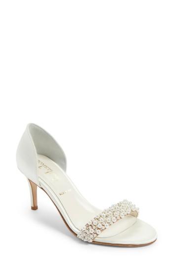 Women's Something Bleu Cappy D'orsay Sandal .5 M - Ivory