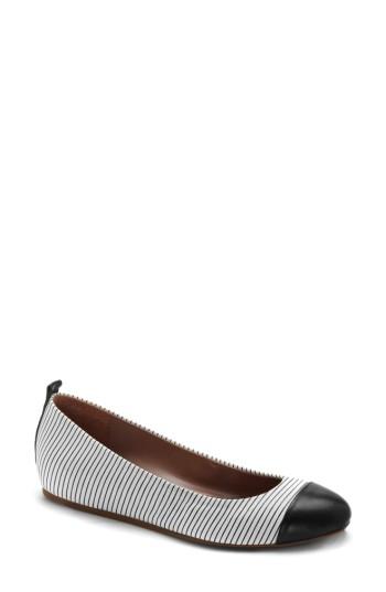 Women's Ed Ellen Degeneres Lilliane Cap Toe Ballet Flat .5 M - Metallic