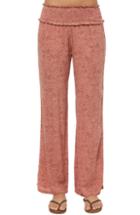 Women's O'neill Johnny Smock Waistband Pants - Pink