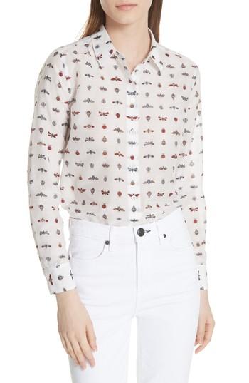 Women's Equipment Essential Cotton & Silk Shirt - White