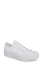 Women's Converse All Star Lift Ripple Low Top Sneaker .5 M - White