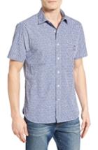 Men's Psycho Bunny Floral Print Woven Shirt