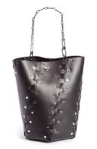 Proenza Schouler Medium Hex Studded Leather Bucket Bag -