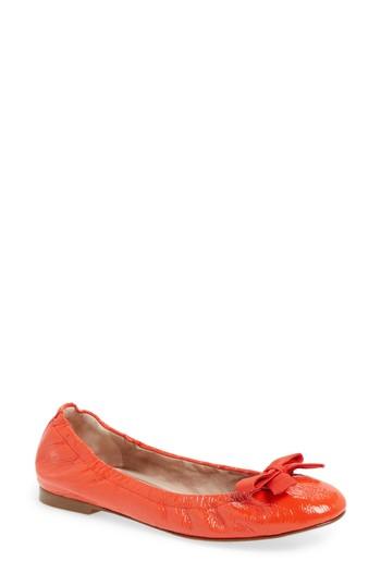 Women's Stuart Weitzman Raven Skimmer Flat M - Red