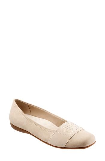 Women's Trotters Samantha Flat N - Beige