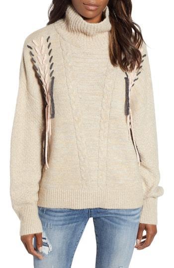 Women's Caslon Cable Knit Sweater - Beige