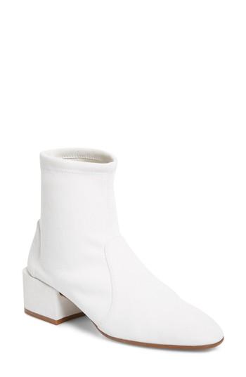 Women's Stuart Weitzman Accordion Bootie M - White