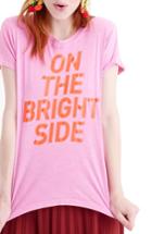 Women's J.crew On The Bright Side Tee - Pink