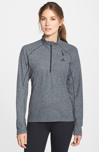 Women's Adidas 'reachout' Half Zip Hiking Top - Black