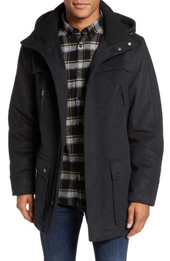 Men's Pendleton Bainbridge Wool Blend Parka, Size - Grey
