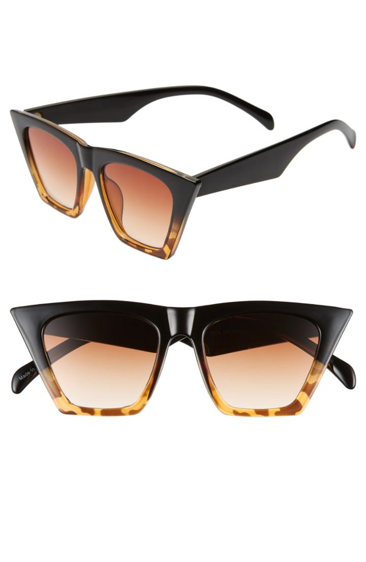 Women's Bp. 50mm Flat Square Sunglasses - Brown/ Tort