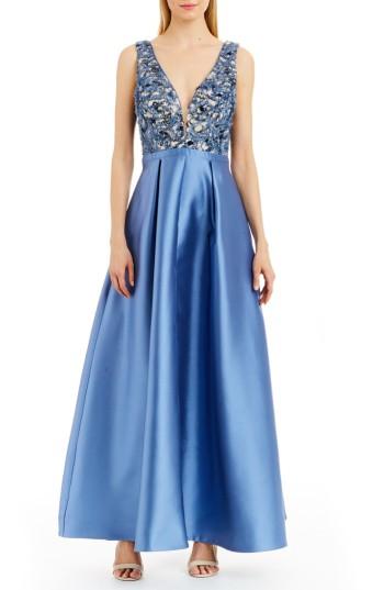 Women's Nicole Miller New York Embellished Gown - Blue