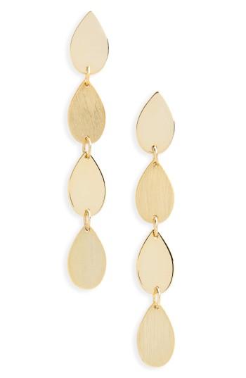 Women's Halogen Teardrop Linear Drop Earings