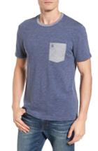 Men's Original Penguin Plaited Slub Pocket T-shirt, Size - Blue