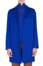 Women's Akris Double Face Cashmere Coat - Blue