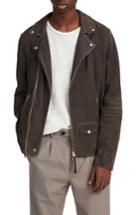 Men's Allsaints Kano Suede Moto Jacket - Grey