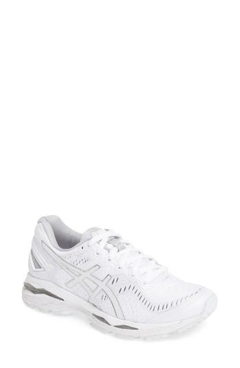 Women's Asics 'gel-kayano 23' Running Shoe .5 B - White