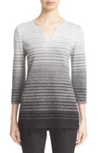 Women's St. John Collection Metallic Degrade Peekaboo Tunic