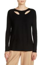 Women's Maje Keyhole Sweater - Black