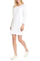 Women's James Perse Raglan Sleeve Sweatshirt Dress - White