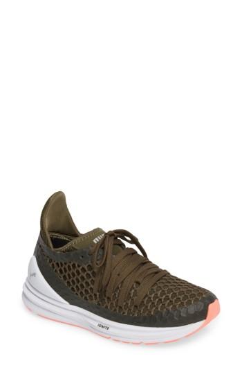 Women's Puma Ignite Limitless Netfit Running Shoe .5 M - Green