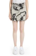 Women's Ashley Williams Stephanie Tie Dye Denim Miniskirt - Black