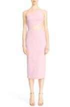 Women's Cushnie Et Ochs Asymmetric Bodice Stretch Cady Dress - Pink