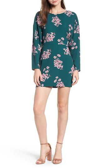 Women's Leith Floral Minidress, Size - Green