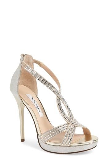 Women's Nina Fianna Strappy Sandal M - Metallic