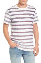 Men's Rvca Warped Stripe T-shirt - White