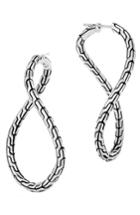 Women's John Hardy Classic Chain Twisted Loop Earrings