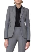Women's Akris Punto Mini Houndstooth Jersey Blazer - Grey
