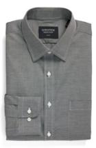 Men's Nordstrom Men's Shop Trim Fit Non-iron Solid Dress Shirt - 34/35 - Grey