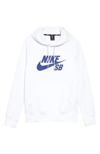 Men's Nike Sb Icon Graphic Hoodie, Size - White