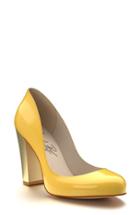 Women's Shoes Of Prey Block Heel Pump .5us / 40.5eu B - Yellow