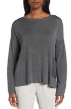 Women's Eileen Fisher Tencel Blend Sweater, Size - Grey