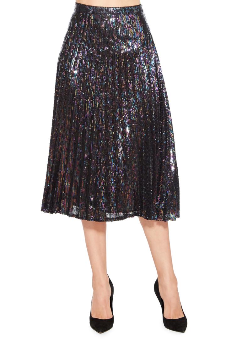 Women's Parker Citrine Sequin Skirt - Blue