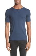 Men's John Varvatos Collection Ribbed Crewneck T-shirt - Blue