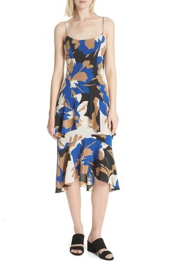 Women's Tracy Reese Flounced Print Slipdress - Blue