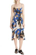 Women's Tracy Reese Flounced Print Slipdress - Blue