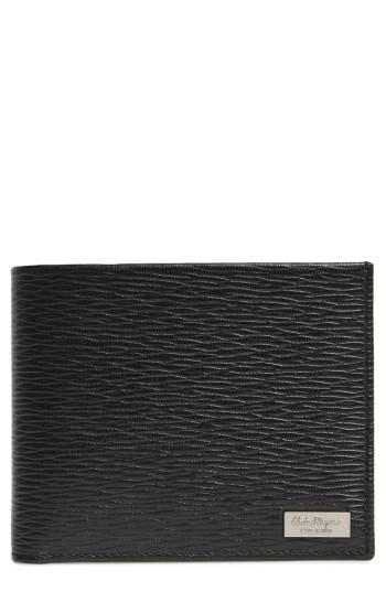 Men's Salvatore Ferragamo Revival Leather Wallet - Black