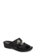 Women's David Tate Flex Slide Sandal M - Black