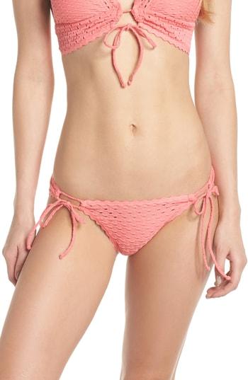 Women's Robin Piccone Side Tie Bikini Bottoms - Coral